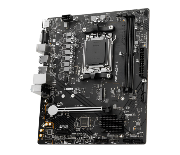 MSI Płyta główna PRO A620M-E AM5 2DDR5 HDMI/M2 mATX - 1243715 - zdjęcie 3